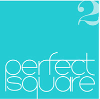 Link to Perfect Square logo, graphic standard designs, and business strategy study.